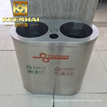 Keenhai Wholesale Recycle Large Outdoor Stainless Steel Dustbin